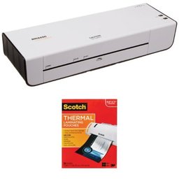 AmazonBasics Thermal Laminator and Scotch Thermal Laminating Pouches, 8.9 x 11.4-Inches, 3 mil thick, 50-Pack (TP3854-50) Bundle