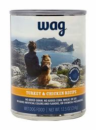 Amazon Brand - Wag Wet Dog Food, Turkey & Sweet Potato Stew Recipe, 13.2 oz.