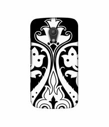 Amazon Brand - Solimo Designer S Shape Rangoli 3D Printed Hard Back Case Mobile Cover for Motorola Moto G 2nd Generation