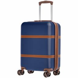 AmazonBasics Vienna harde spin bagage - 55 cm, marine blauw