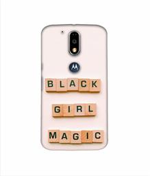 Amazon Brand - Solimo Designer Black Girl Magic 3D Printed Hard Back Case Mobile Cover for Motorola Moto G4 Plus (with Logo Cut)