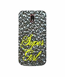 Amazon Brand - Solimo Designer Super Girl On Foil 3D Printed Hard Back Case Mobile Cover for Nokia 1