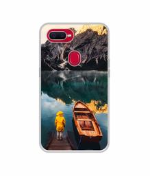 Amazon Brand - Solimo Designer Lake View UV Printed Soft Back Case Mobile Cover for Oppo F9 Pro