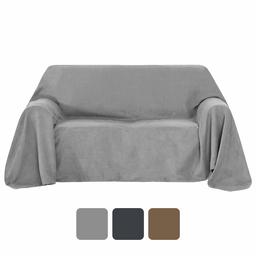 Umi. Essentials Suede stof licht gewicht bodem stofdichte cover voor bank licht grijs 83 x 110 inch