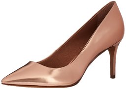 Amazon Brand 206 - Zapatos de tacón de Vestir para Mujer, Color Oro Rosa/Cuero metálico, 12 C/D US