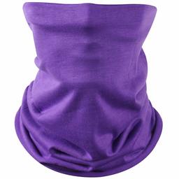 JPGO Neck Gaiter Face Cover Face Scarf for Sun Protection Washable Reusable Balaclava Bandana 1 Piece Purple