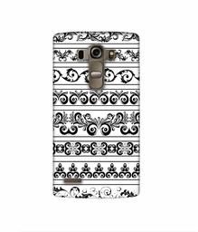 Amazon Brand - Solimo Designer Black Multi Patterns 3D Printed Hard Back Case Mobile Cover for LG G4 Stylus