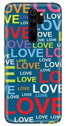 Amazon Brand - Solimo Designer Love Pattern Design 3D Printed Hard Back Case Mobile Cover for Xiaomi Redmi Note 8 Pro