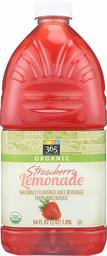 365 Everyday Value, Organic Naturally Flavored Juice Beverage from Concentrate, Strawberry Lemonade, 64 fl oz