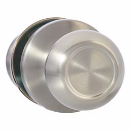 AmazonBasics Closet Door Knob, Coastal, Satin Nickel