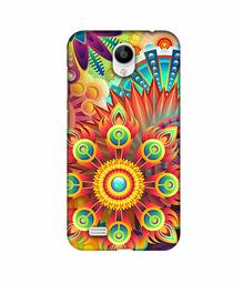 Amazon Brand - Solimo Designer Rangoli 3D Printed Hard Back Case Mobile Cover for Vivo Y21L