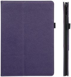 AmazonBasics iPad Pro PU Leather Case with Auto Wake/Sleep Cover, Purple, 10.5