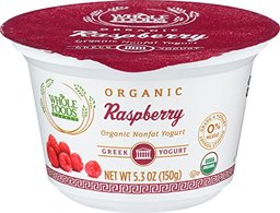 Whole Foods Market, Organic Raspberry Nonfat Greek Yogurt, 5.3 oz