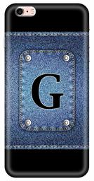 Amazon Brand - Solimo Designer Button Jeans Alphabet-G 3D Printed Hard Back Case Mobile Cover for Apple iPhone 6s Plus