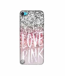 Amazon Brand - Solimo Designer Love Pink 3D Printed Hard Back Case Mobile Cover for Apple iPod Touch 5th Generation