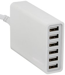 AmazonBasics - Cargador USB de 6 puertos (60 W)