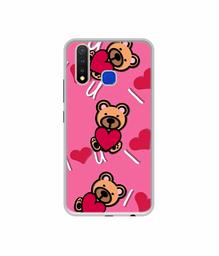 Amazon Brand - Solimo Designer Heart Holding Bear UV Printed Soft Back Case Mobile Cover for Vivo U20