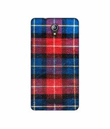 Amazon Brand - Solimo Designer Check Cloth 3D Printed Hard Back Case Mobile Cover for Micromax Canvas Pace 4G Q416