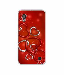 Amazon Brand - Solimo Designer Hearts UV Printed Soft Back Case Mobile Cover for Infocus M370i