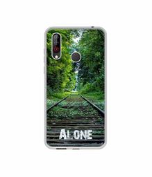 Amazon Brand - Solimo Designer Alone UV Printed Soft Back Case Mobile Cover for LG W30