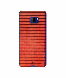 Amazon Brand - Solimo Designer Red and Purple Brick 3D Printed Hard Back Case Mobile Cover for HTC U Ultra