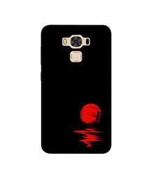 Amazon Brand - Solimo Designer Red Moon 3D Printed Hard Back Case Mobile Cover for Asus Zenfone 3 Max ZC553KL