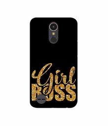 Amazon Brand - Solimo Designer Sparkle Girl Boss UV Printed Soft Back Case Mobile Cover for LG K10 (2017)