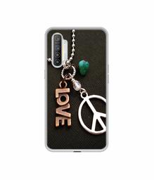 Amazon Brand - Solimo Designer Love and Peace UV Printed Soft Back Case Mobile Cover for Realme XT