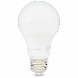 AmazonBasics 60W Equivalent, Daylight, Dimmable, 10,000 Hour Lifetime, A19 LED Light Bulb | 2-Pack (Renewed)