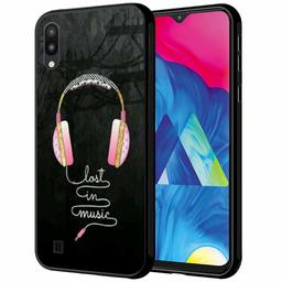 Amazon Brand - Solimo Designer Music Headphone Printed Hard Back Case Mobile Cover for Samsung Galaxy M10 (D1216)