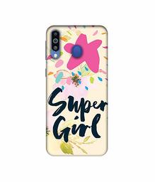 Amazon Brand - Solimo Designer Super Girl 3D Printed Hard Back Case Mobile Cover for Samsung Galaxy M21