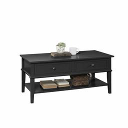 Ameriwood Home Franklin Coffee Table, Black