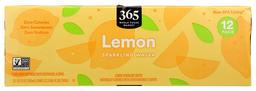 365 Everyday Value, Sparkling Water Lemon, 12 pack