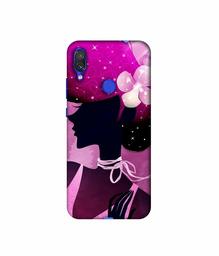 Amazon Brand - Solimo Designer Lady Vectors 3D Printed Hard Back Case Mobile Cover for Xiaomi Redmi Note 7