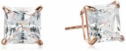 Amazon Collection Stud-Earrings, Blanco Dorado, US 0 (EU XS)