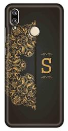 Amazon Brand - Solimo Designer Black Pattern Alphabet-S 3D Printed Hard Back Case Mobile Cover for Huawei P20 Lite