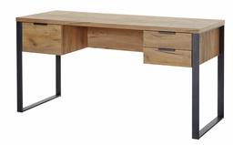 Marchio Amazon - Movian Ems - Scrivania con 3 cassetti, 152,4 x 60 x 76,2 cm, effetto quercia