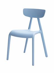 AmazonBasics Stackable Kids Chairs, Plastic, Blue, 2-Pack