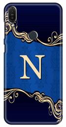 Amazon Brand - Solimo Designer Blue Pattern Alphabet-N 3D Printed Hard Back Case Mobile Cover for Asus Zenfone Max Pro M1