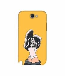 Amazon Brand - Solimo Designer Boy Shoes Pattern 3D Printed Hard Back Case Mobile Cover for Samsung Galaxy Note 2 N7100