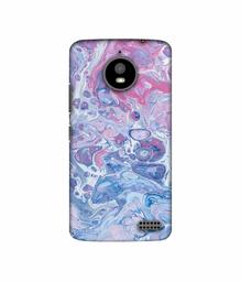 Amazon Brand - Solimo Designer Oil Paint on Marble 3D Printed Hard Back Case Mobile Cover for Motorola Moto E4