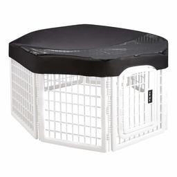 AmazonBasics Plastic Pet Pen Mesh and Fabric Top Cover, 28-Inch