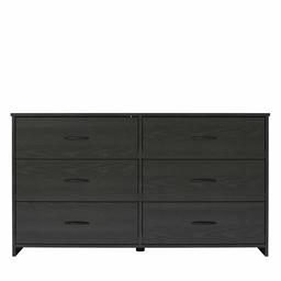 Ameriwood Commode classique 4 tiroirs Commode à 6 tiroirs noir