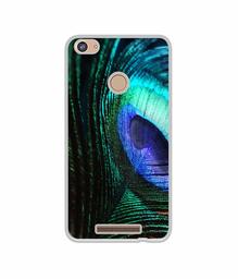 Amazon Brand - Solimo Designer Peacock Feather UV Printed Soft Back Case Mobile Cover for Comio P1 4G