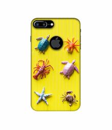 Amazon Brand - Solimo Designer Sea Animals 3D Printed Hard Back Case Mobile Cover for Apple iPhone 7 Plus (Logo Cut)