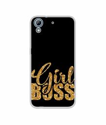 Amazon Brand - Solimo Designer Sparkle Girl Boss UV Printed Soft Back Case Mobile Cover for HTC Desire 626/HTC Desire 628