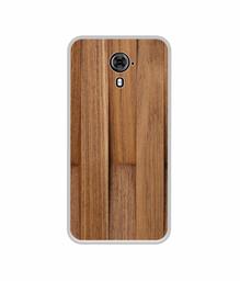 Amazon Brand - Solimo Designer Wooden Art UV Printed Soft Back Case Mobile Cover for Micromax Yu Yureka Black