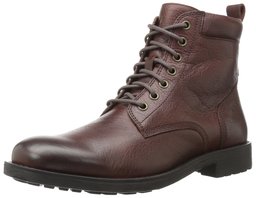 Amazon Brand - 206 Collective Men's Denny Lace-up Motorcycle Boot, Dark Brown, 10 D US