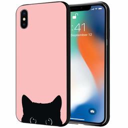 Amazon Brand - Solimo Designer Kitty Printed Hard Back Case Mobile Cover for Apple iPhone X/Xs (D1211)