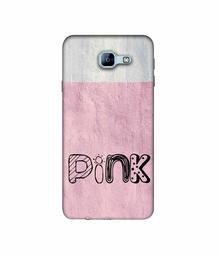 Amazon Brand - Solimo Designer Pink 3D Printed Hard Back Case Mobile Cover for Samsung Galaxy A8 (2016)